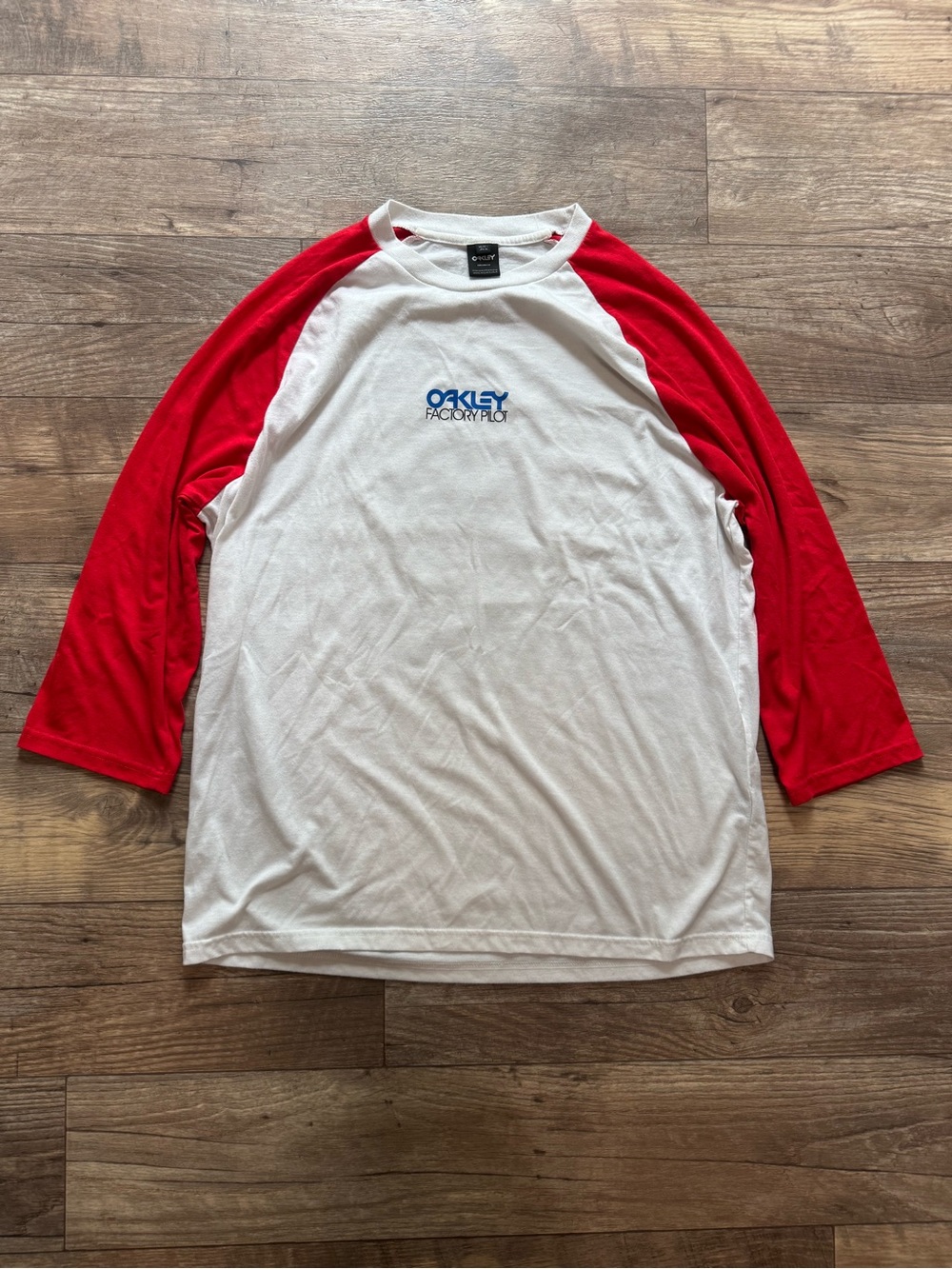Vintage Oakley Factory Pilot Motocross Raglan Baseball Shirt